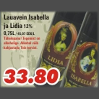 Allahindlus - Lauavein Isabella ja Lidia