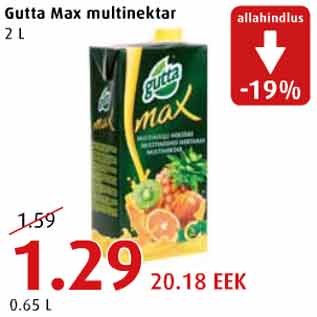 Allahindlus - Gutta Max multinektar