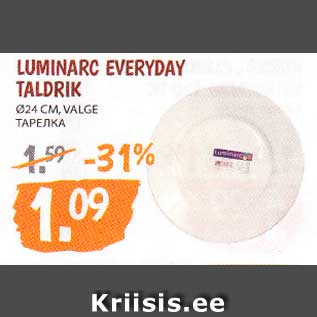 Allahindlus - LUMINARC EVERYDAY TALDRIK