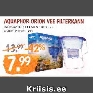 Allahindlus - AQUAPHOR ORION VEE FILTERKANN