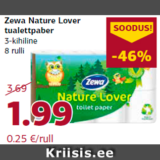 Allahindlus - Zewa Nature Lover tualettpaber