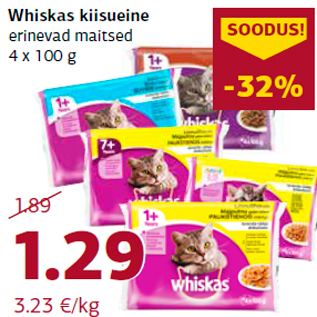 Allahindlus - Whiskas kiisueine