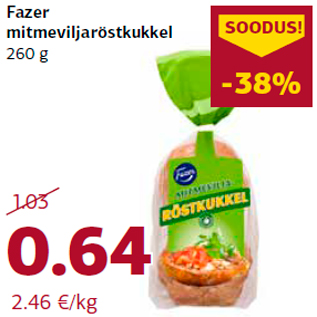 Allahindlus - Fazer mitmeviljaröstkukkel 260 g