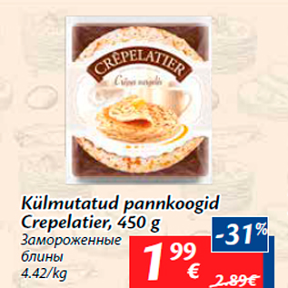 Allahindlus - Külmutatud pannkoogid Crepelatier, 450 g