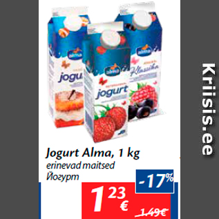 Allahindlus - Jogurt Alma, 1 kg