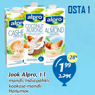 Allahindlus - Jook Alpro, 1 l