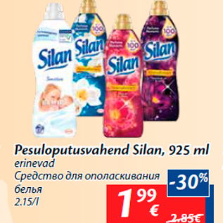 Allahindlus - Pesuloputusvahend Silan, 925 ml erinevad