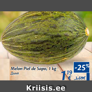 Allahindlus - Melon Piel de Sapo, 1 kg