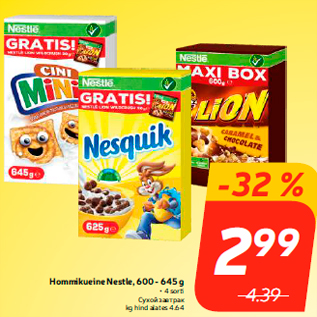 Allahindlus - Hommikueine Nestle, 600 - 645 g