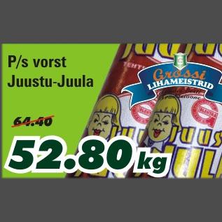 Allahindlus - P/s vorst Juustu-Juula