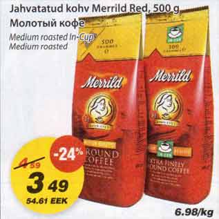 Allahindlus - Jahvatatud kohv Merrild Red