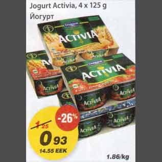 Allahindlus - Jogurt Activia