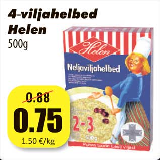 Allahindlus - 4 viljahelbed Helen, 500g