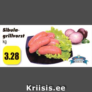 Allahindlus - Sibula grillvorst - kg