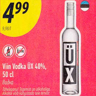 Allahindlus - Viin Vodka ÜX