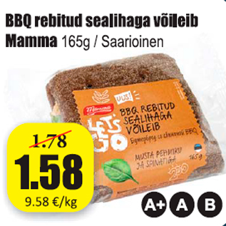 Allahindlus - BBQ rebitud sealihaga võileib Mamma