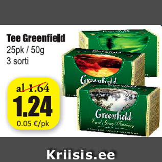 Allahindlus - Tee Greenfield