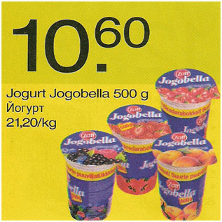 Allahindlus - Jogurt Jogobella