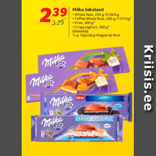 Allahindlus - Milka šokolaad