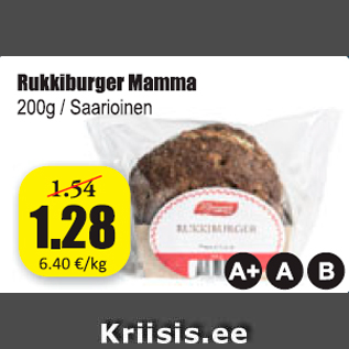 Allahindlus - Rukkiburger Mamma