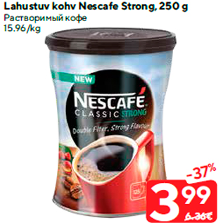 Allahindlus - Lahustuv kohv Nescafe Strong, 250 g