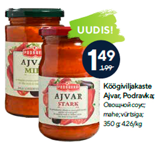 Allahindlus - Köögiviljakaste Ajvar, Podravka