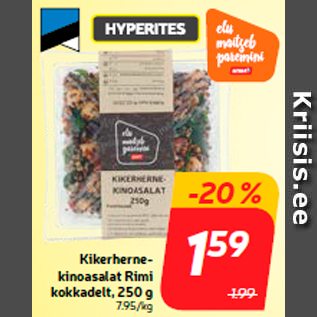 Allahindlus - Kikerhernekinoasalat Rimi kokkadelt, 250 g