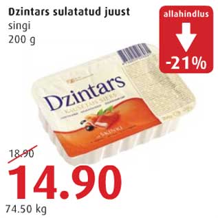 Allahindlus - Dzintars sulatatud juust