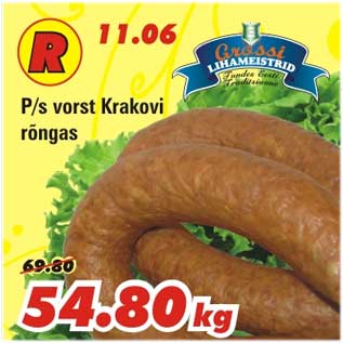 Allahindlus - P/s vorst Krakovi rõngas