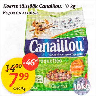 Allahindlus - Koerte täissöök Canaillou, 10 kg