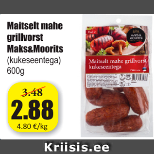 Allahindlus - Maitselt mahe grillvorst Maks&Moorits