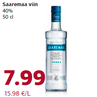 Allahindlus - Saaremaa viin 40% 50 cl