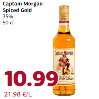 Allahindlus - Captain Morgan Spiced Gold 35% 50 cl