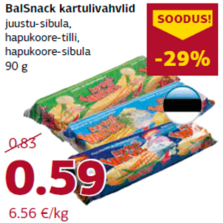 Allahindlus - BalSnack kartulivahvlid