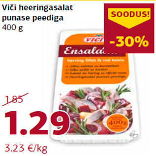 Allahindlus - Viči heeringasalat punase peediga 400 g