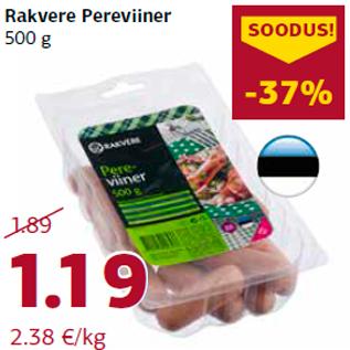 Allahindlus - Rakvere Pereviiner 500 g