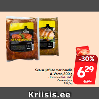 Allahindlus - Sea seljafilee marinaadis A-Vorst, 800 g