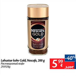 Allahindlus - Lahustuv kohv Gold, Nescafe, 200 g