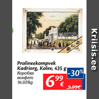 Allahindlus - Pralineekompvek Kadriorg, Kalev, 435 g