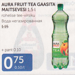 Allahindlus - AURA FRUIT TEE GAASITA MAITSEVESI 1,5 L