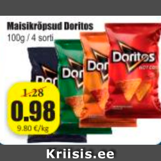 Allahindlus - Maisikrõpsud Doritos