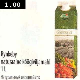 Allahindlus - Rynkeby naturaalne köögiviljamahl