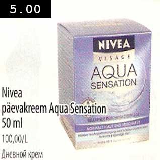 Allahindlus - Nivea päevakreem Aqua Sensation