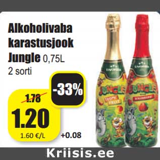 Allahindlus - Alkoholivaba karastusjook Jungle