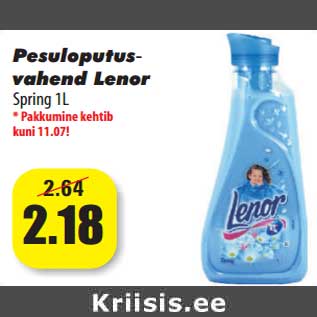 Allahindlus - Pesuloputusvahend Lenor