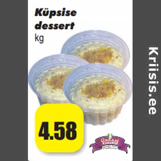 Allahindlus - Küpsise dessert