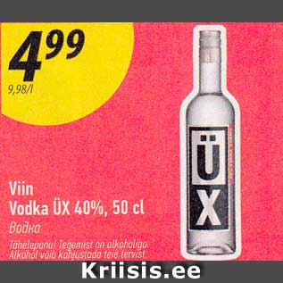 Allahindlus - Viin Vodka ÜX