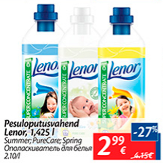 Allahindlus - Pesuloputusvahend Lenor, 1,425 l