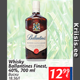 Allahindlus - Whisky Ballantines Finest