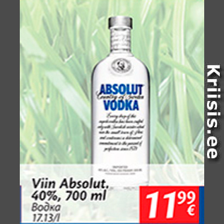 Allahindlus - Viin Absolut.